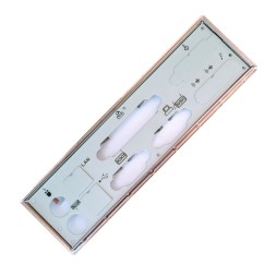 ATX I/O shield. Back window