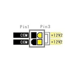 4-pin to 4-pin extra long extension cable with coloured wires