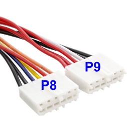 ATX to AT adaptor cable with P8 and P9 connectors