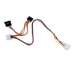 Molex to Molex + SATA extension