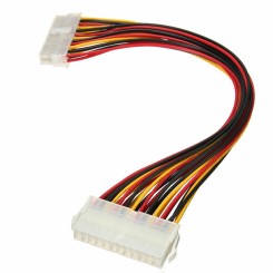 24-pin to 24-pin cable extension with coloured wires