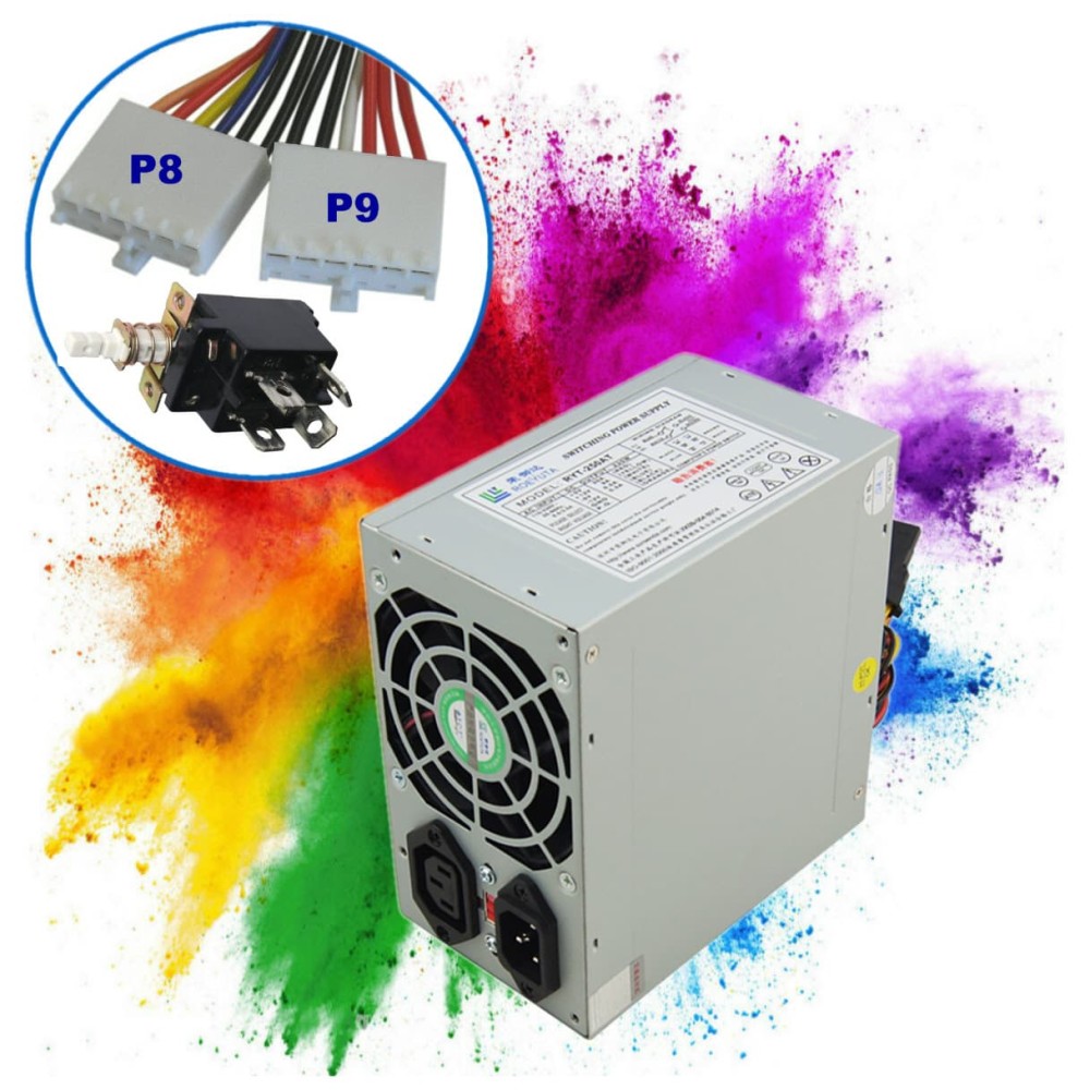 AT 400W PSU (Original) with P8 & P9 connectors