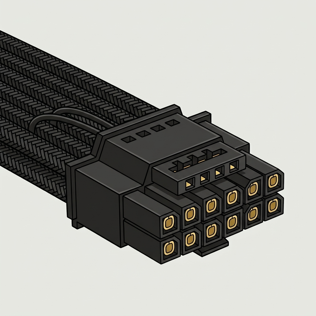 12VHPWR 12 plus 4 pin GPU power connector