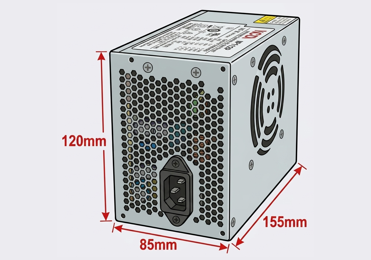 Slim ATX desktop PSU measurements